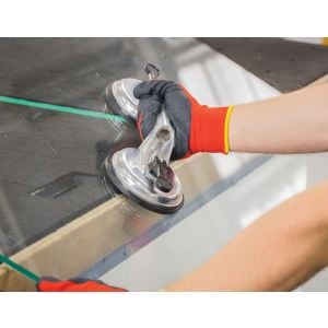 4 X Double Suction Glass Lifting Tool  Vacuum Puller Lifter Aluminium