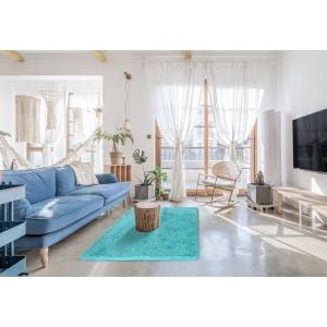 200x140cm Floor Rugs Large Shaggy Rug Area Mat - Turquoise