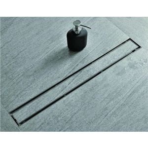 800mm Tile Insert Shower Stainless Steel Drain W/centre Outlet Floor Waste