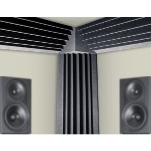 20pcs Studio Acoustic Foam Corner Bass Trap Sound Absorption Treatment Proofing