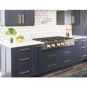 Brushed Brass Drawer Kitchen Cabinet Handles - Gold Finish 192mm