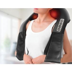 Shiatsu Neck & Back Massager With Heat Deep Kneading Massage Pillow