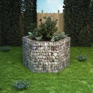Hexagonal Gabion Planter 160x140x100 Cm