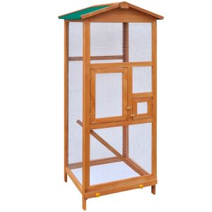 Bird Cage Wood 65x63x165 Cm