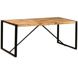 Dining Table Solid Rough Mango Wood 180 Cm