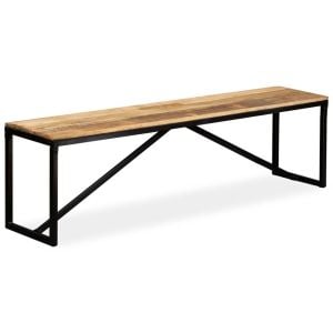 Bench Solid Mango Wood 160x35x45 Cm