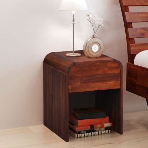 Nightstand 41,5x42x52 Cm Solid Acacia Wood