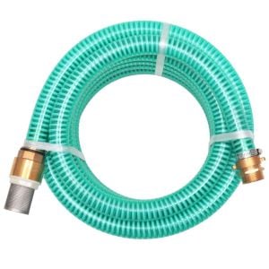 Suction Hose With Brass Connectors 10 M 25 Mm Green