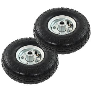 Sack Truck Wheels 2 Pcs Rubber 4.10/3.50-4