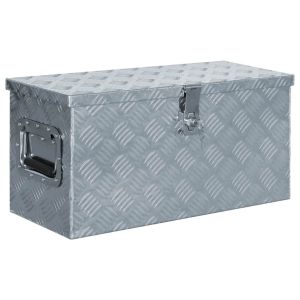 Aluminium Box 61.5x26.5x30 Cm Silver