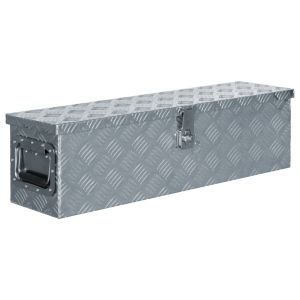 Aluminium Box 80.5 x 22 x 22 cm Silver