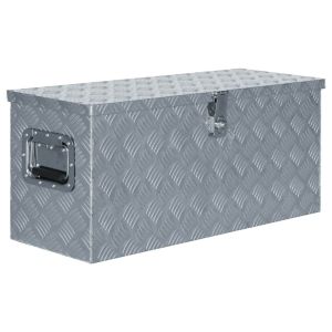 Aluminium Box 80x30x35 Cm Silver