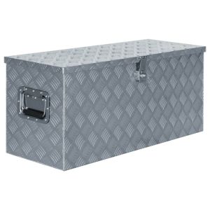 Aluminium Box For Tools 90.5x35x40 Cm Silver