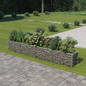 Gabion Raised Bed Galvanised Steel 360x50x50 Cm