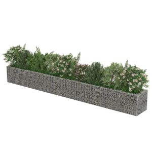 Gabion Raised Bed Galvanised Steel 450x50x50cm