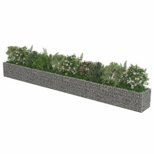 Gabion Raised Bed Galvanised Steel 540x50x50cm