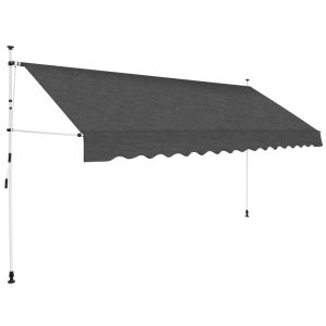 Manual Retractable Awning 400 Cm Anthracite