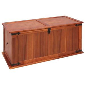 Storage Chest 79x34x32 Cm Solid Acacia Wood