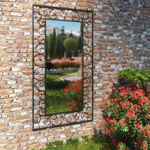Wall Mirror Rectangular 60x110 Black