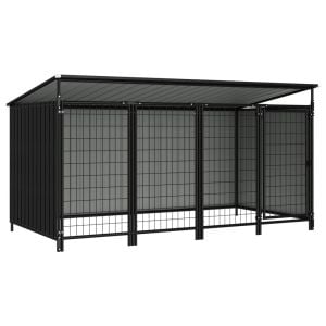 Outdoor Dog Kennel 253x133x113 Cm