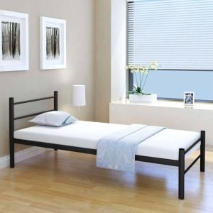 Bed Frame Black Metal King Single Size