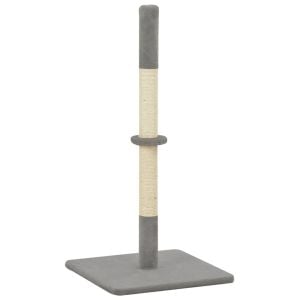 Cat Scratching Post Grey 40x40x80 Cm Sisal