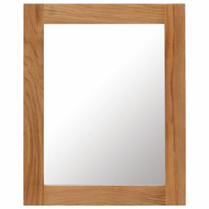 Mirror 40x50 Cm Solid Oak Wood