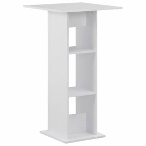 Bar Table White 60x60x110 Cm