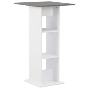 Bar Table White 60x60x110 Cm
