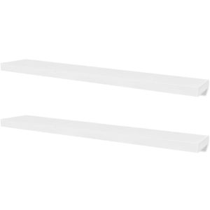 Wall Shelves 4 Pcs White 120 Cm