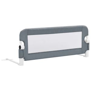 Toddler Safety Bed Rail Grey 102x42 Cm Polyester