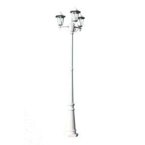 Garden Lamp Post White 215 Cm