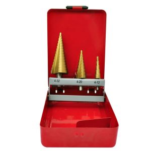 3-piece Hss Step Drill Set