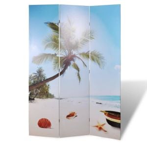 Folding Room Divider 120x170 Cm Beach