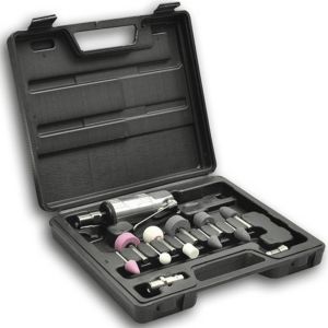 16 Piece 1/4 Inches Air Die Grinder And Stone Kit Set