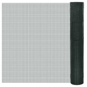 Wire Fence Galvanised Steel 1x25 M Green