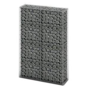 Gabion Basket With Lids Galvanised Wire 150x100x30 Cm