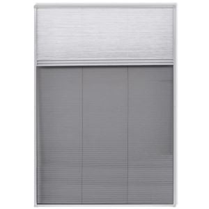 Insect Plisse Screen Window Aluminium 160 X 80 Cm With Shade