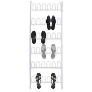 Shoe Rack For 18 Pairs Of Shoes Steel White