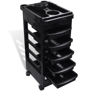 Hair Salon Trolley With Wheels Plastic