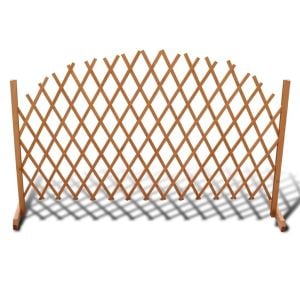 Trellis Fence Solid Wood 180x100 Cm