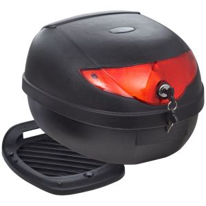 Motorbike Top Case 36 L For Single Helmet- Black
