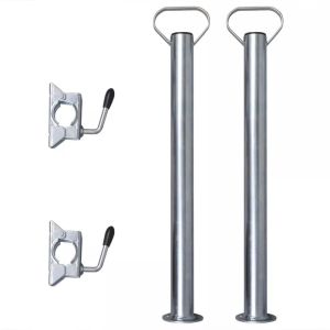 2 Support Tubes With 2 Split Clamps For 48 Mm Jockey Wheel