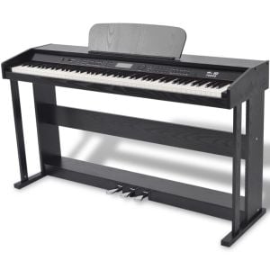 88-key Digital Piano With Pedals Black Melamine Board