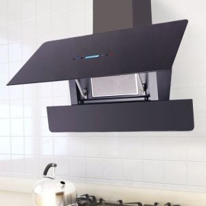 Range Hood With Touch Display Black 900 Mm