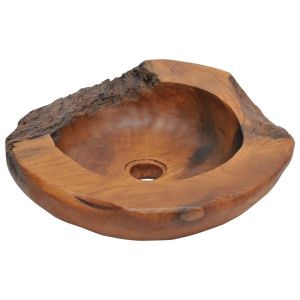 Unique Wash Basin Solid Teak 45 Cm
