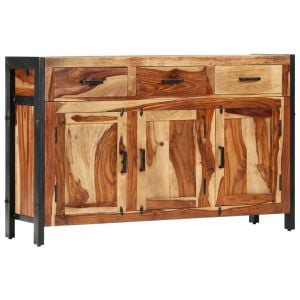 Sideboard 110x35x75 Cm Solid Sheesham Wood