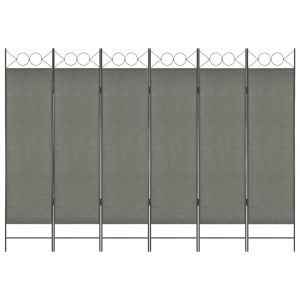 6-panel Room Divider Anthracite 240x180 Cm