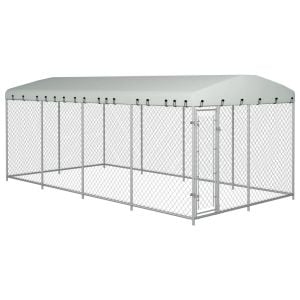 Outdoor Dog Kennel With Roof 8m x 4m x 2.3m