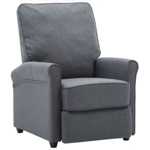 Tv Recliner Chair Dark Grey Fabric